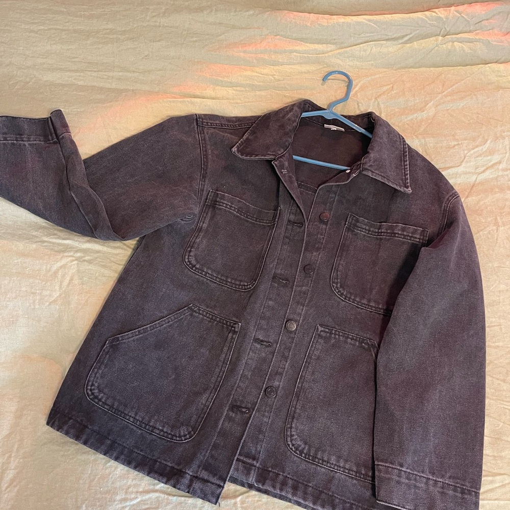 Beloved Black Jean Jacket with Pockets